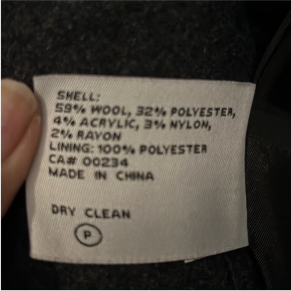 London Fog Wool coat gray size small - Picture 7 of 9